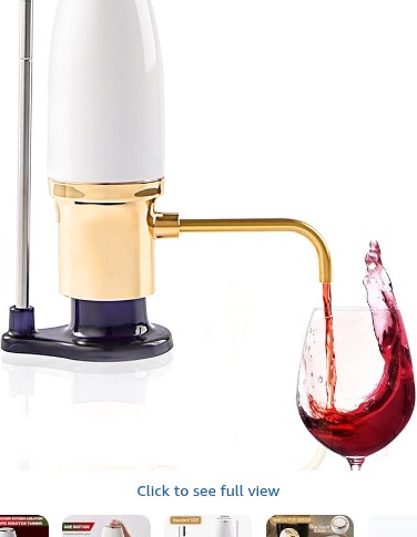 Electric Wine Aerator Decanter Pourer Automatic Dispenser with USB Rechargeable Retractable Tube Gift for Wine Lovers
